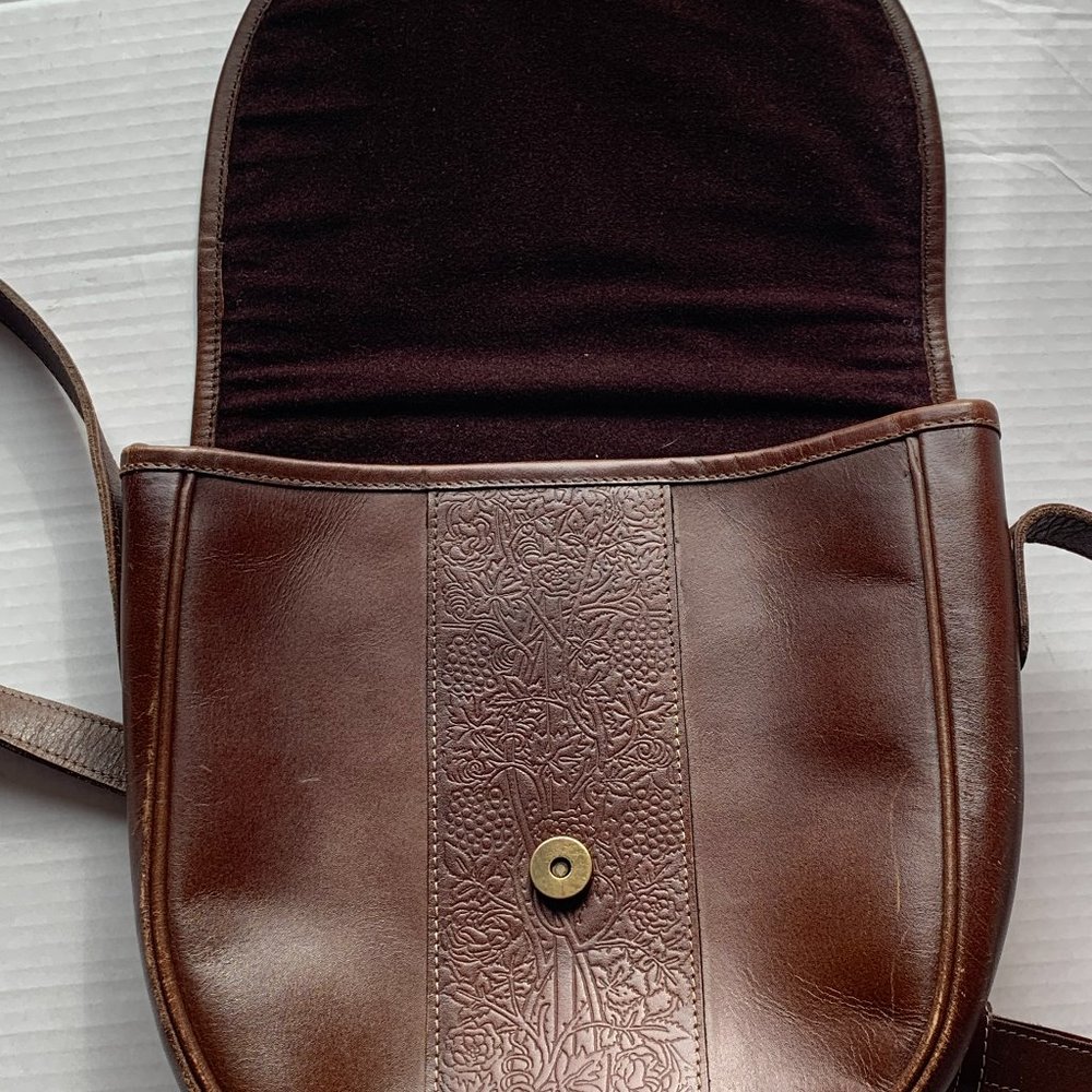 Past Times Brown Messenger Bag Vintage